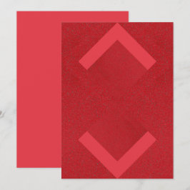 Tarjeta Roja Modern Arrows – Personalizable