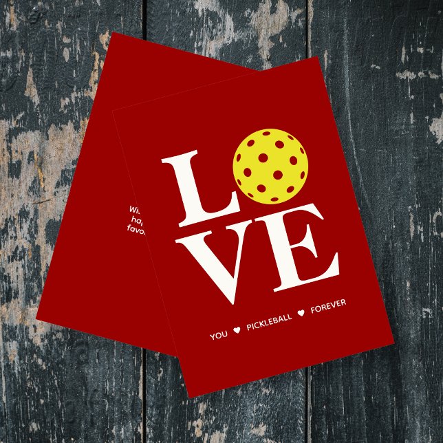 Tarjeta roja "Te quiero, pelota de bolas, para sie (Subido por el creador)