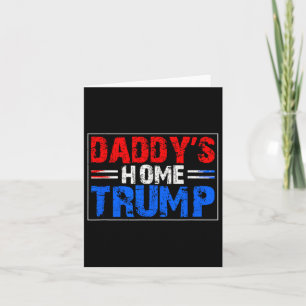 Tarjeta Rojo Azul blanco Trump Daddle hogar Trump Patrióti