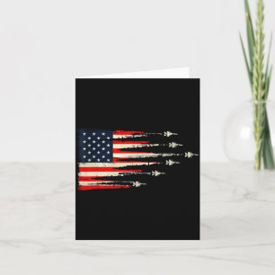 Tarjeta Rojo Blanco Azul Patriótico Banderea De Caza Usa 4