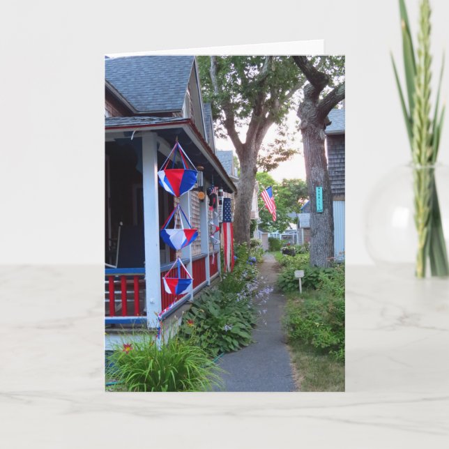 Tarjeta Rojo, blanco y azul - Viñero de Martha (Anverso)