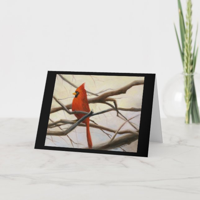 Tarjeta "Rojo cardinal " (Anverso)