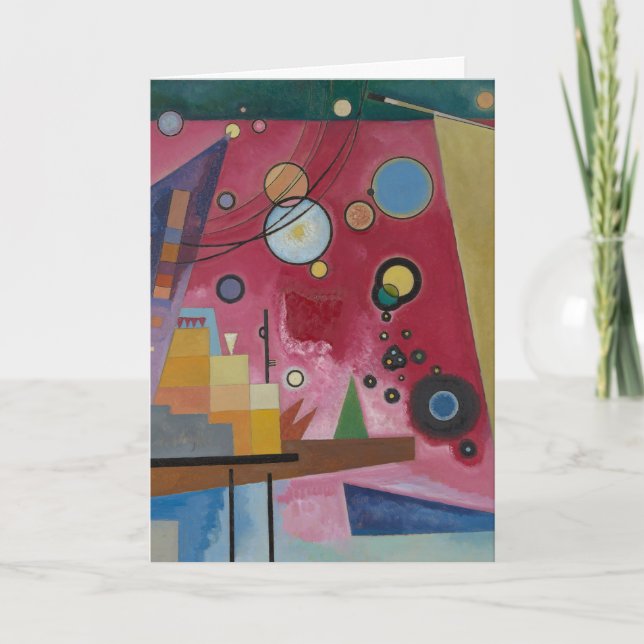 Tarjeta Rojo Intenso de Wassily Kandinsky (Anverso)
