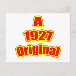 Tarjeta Rojo original de 1927