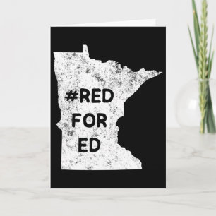 Tarjeta Rojo por Ed Minnesota Maestro Educación Pública Pa