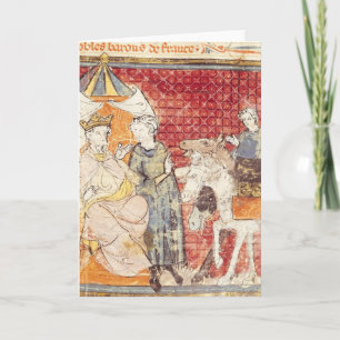 Tarjeta Roland que hace una oferta adiós a Carlomagno