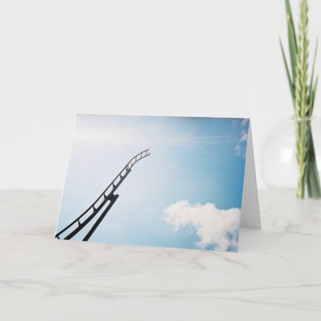 Tarjeta Roller coaster quebrado (Anverso)