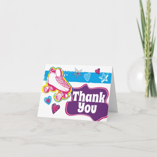 Tarjeta Roller Skyline Birthday Party (Fiesta de cumpleaño (Anverso)