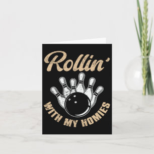 Tarjeta Rollin con mi boliche retro de casa 5