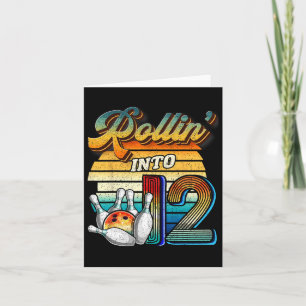 Tarjeta Rollin en 12 Bowling Birthday Party