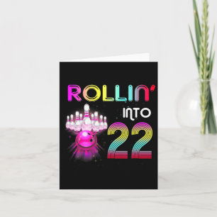 Tarjeta Rollin en 22 Bowling Birthday Party
