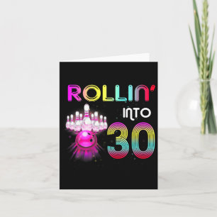 Tarjeta Rollin en 30 Bowling Birthday Party