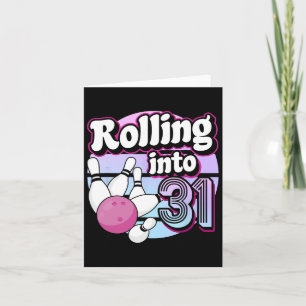 Tarjeta Rolling Into 31 Bowling 31st Birthday