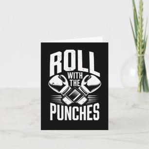 Tarjeta Rollo con punzones Boxeo Hombres Inspiradores Muje