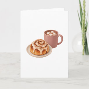Tarjeta Rollo de canela y cacao