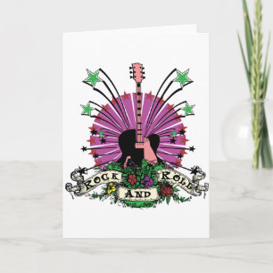 Tarjeta Rollo femenino de la roca n