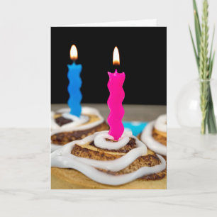 Tarjeta Rollos de canela de cumpleaños