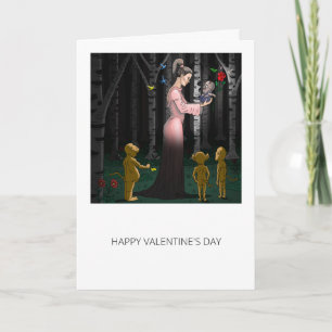 Tarjeta Romance en el bosque de cuentos de hadas