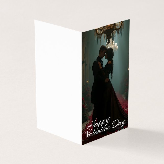 Tarjeta Romance en el Salón de Rosas para El día de San Va (Exterior)