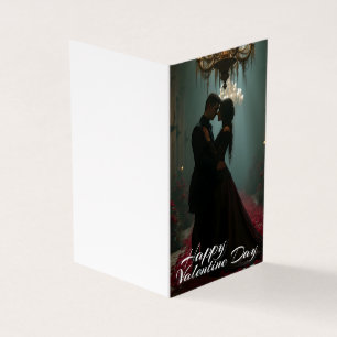 Tarjeta Romance en el Salón de Rosas para El día de San Va