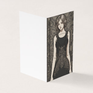 Tarjeta Romance encantado Anime LBD Pequeño Vestido Negro