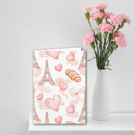 Tarjeta Romance Parisina del Día de San Valentín