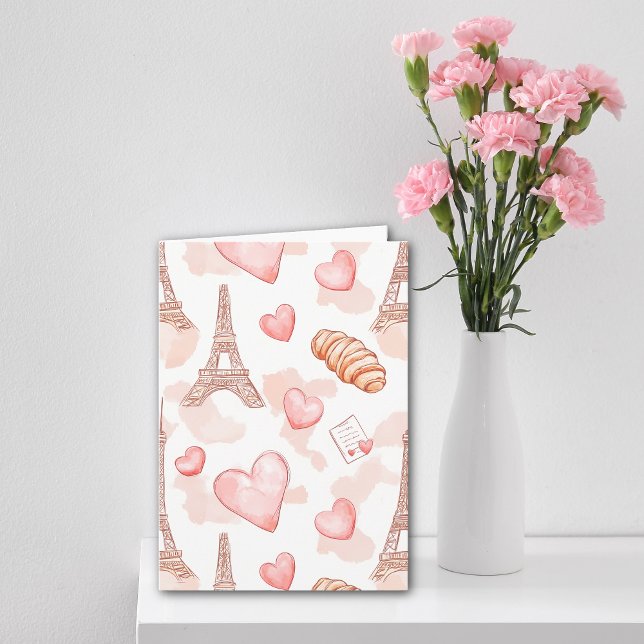 Tarjeta Romance Parisina del Día de San Valentín (Subido por el creador)