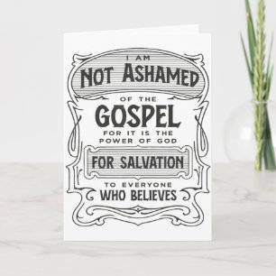 Tarjeta Romanos 1_16 No Avergonzado Del Evangelio 