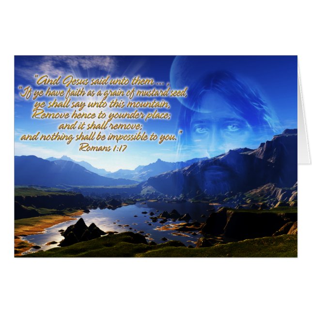 Tarjeta Romans 1:17 (Anverso (Horizontal))