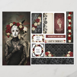 Tarjeta Romantic Ephemera Sheet 