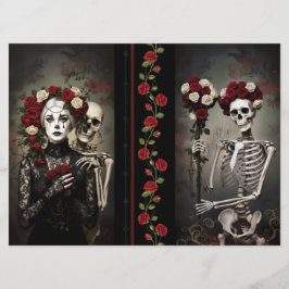 Tarjeta Romantic Ephemera Sheet 