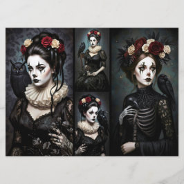 Tarjeta Romantic Ephemera Sheet 