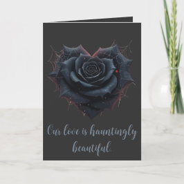 Tarjeta Romantic Gothic And Enigmatic Black Rose