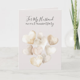 Tarjeta Romantic I Love You Anniversary Warm Stone Hearts