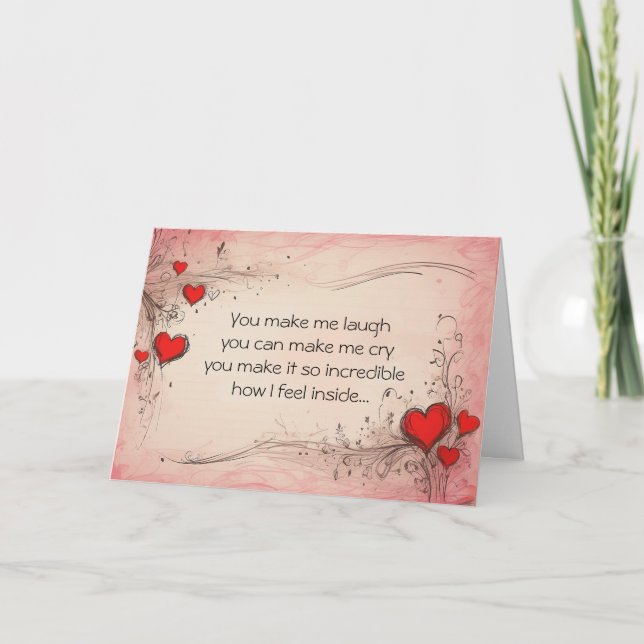 Tarjeta Romantic Love Poem Card for Special Person (Anverso)