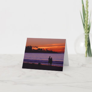Tarjeta Romantic Sunset Notecard