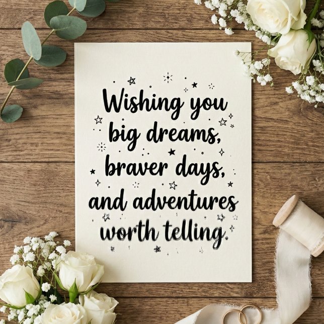 Tarjeta Romantic Wedding Quote Newlywed Bride Groom (Subido por el creador)