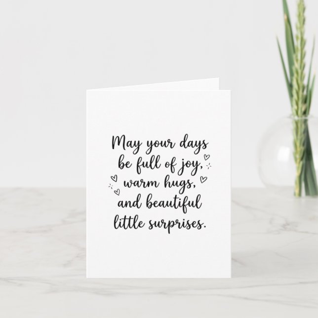 Tarjeta Romantic Wedding Quote Newlywed Bride Groom (Anverso)