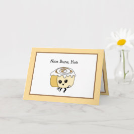 Tarjeta Romántica con Pun de Comida de Rollo de Ca