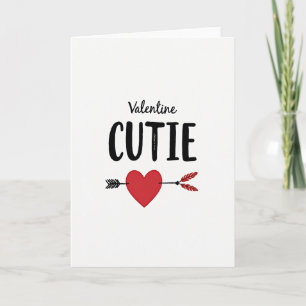 Tarjeta Romántica Corazón Cute