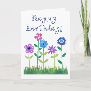 Tarjeta Romántica de Cumpleaños - Flor