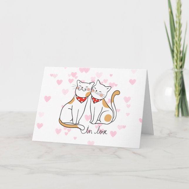 Tarjeta romántica de la tarjeta del día de San (Anverso)