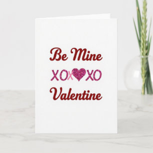 Tarjeta Romántica de San Valentín Xoxo