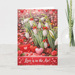 Tarjeta Romántica del Día de San Valentín de Campa