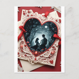 Tarjeta Romántica del Día de San Valentín - Diseño