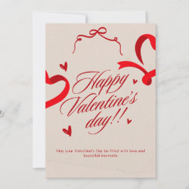 Tarjeta Romántica del Día de San Valentín – Diseño