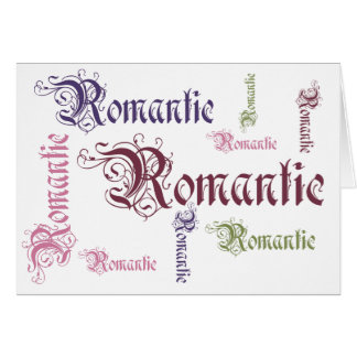 Tarjeta romántica del Victorian