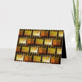 Tarjeta romántica divertida de película de carrete