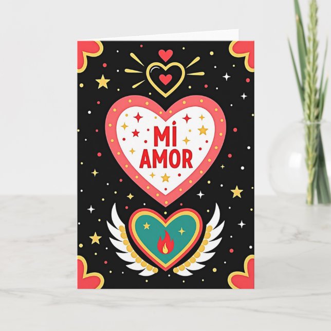 Tarjeta Romántica Mi Amor (Anverso)