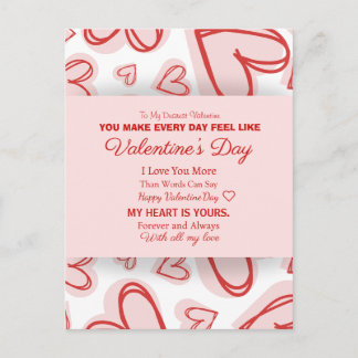 Tarjeta Romántica Personalizada del Día de San Val